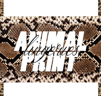lingerie animal print